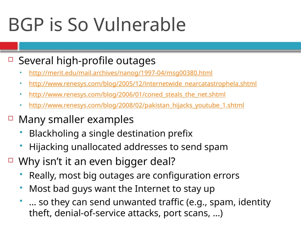 CSE390 – Advanced Computer Networks Lecture 20: - slide 52 of 55