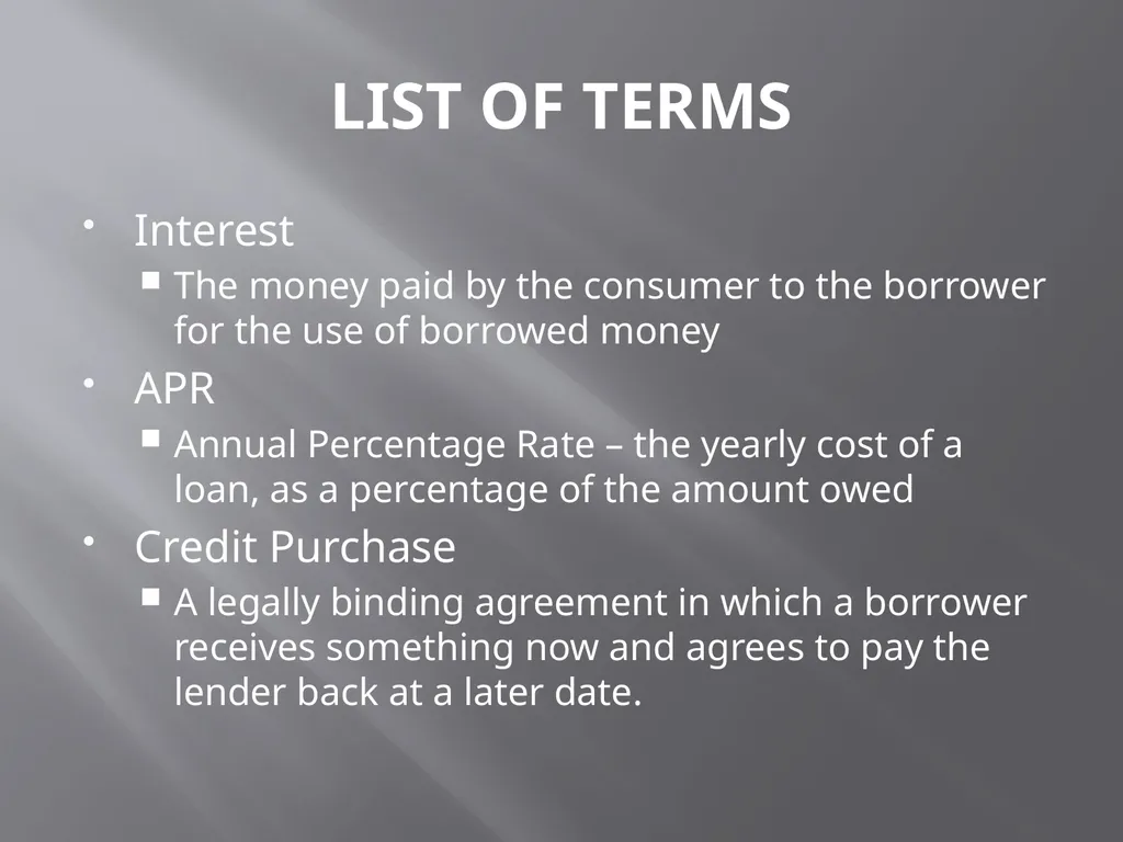 Consumer debt What Is Consumer Debt? Outstanding - slide 7 of 9