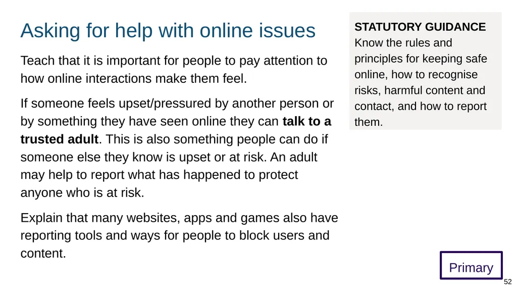 Teaching online relationships (primary), online - slide 52 of 104