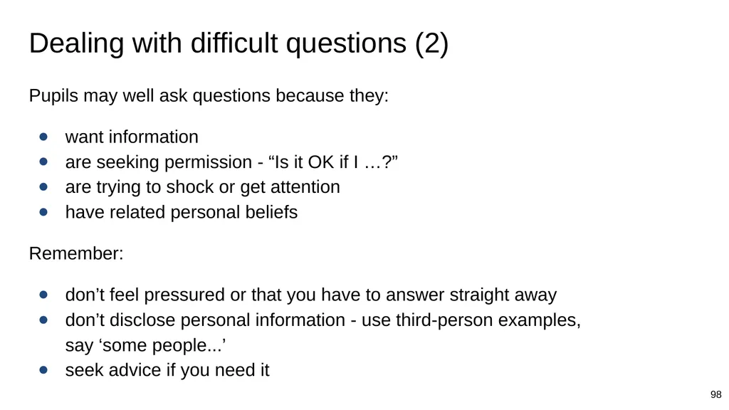 Teaching online relationships (primary), online - slide 98 of 104