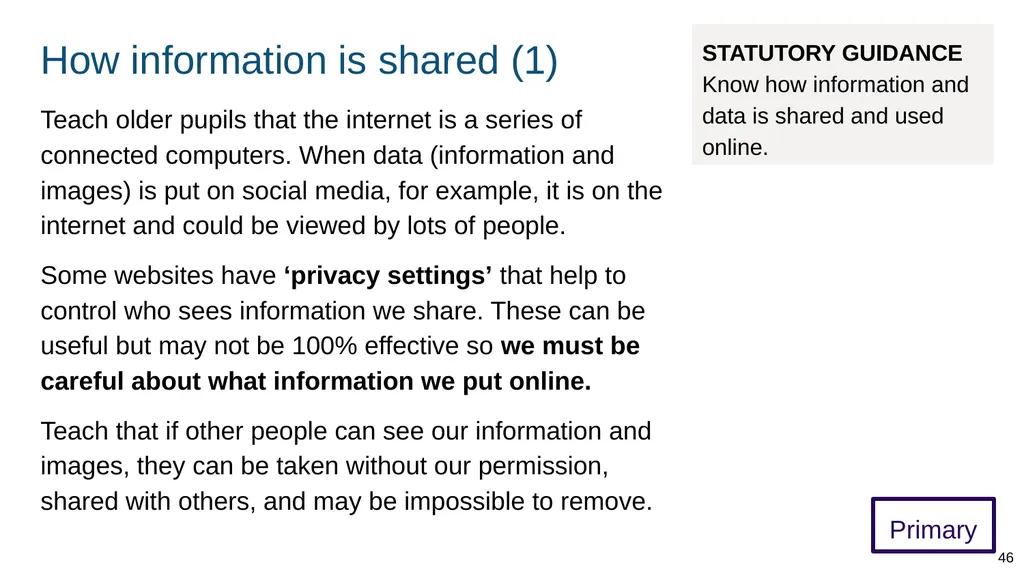 Teaching online relationships (primary), online - slide 46 of 104
