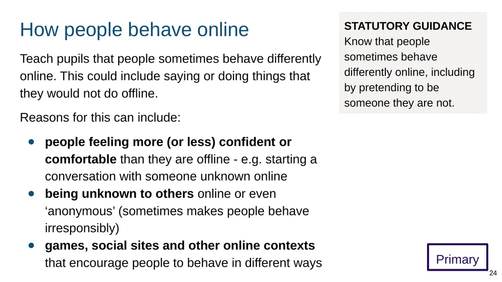 Teaching online relationships (primary), online - slide 24 of 104