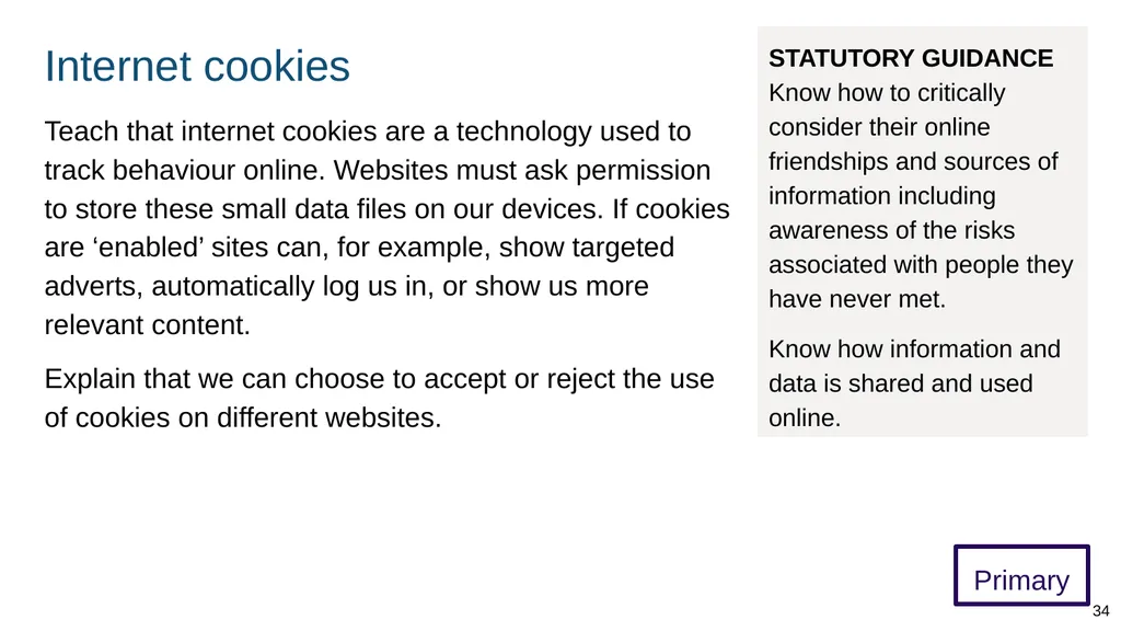 Teaching online relationships (primary), online - slide 34 of 104