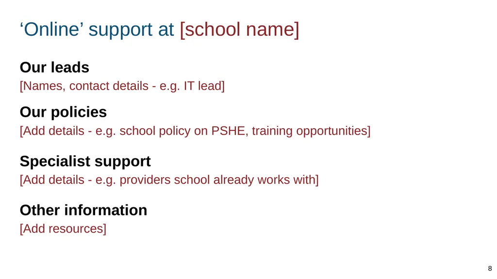 Teaching online relationships (primary), online - slide 8 of 104