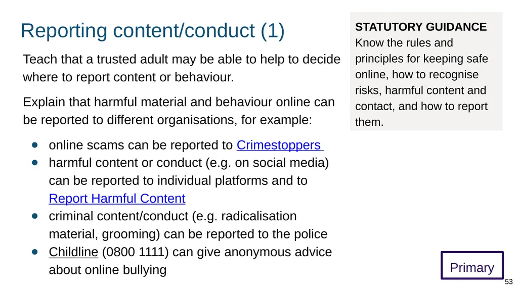 Teaching online relationships (primary), online - slide 53 of 104