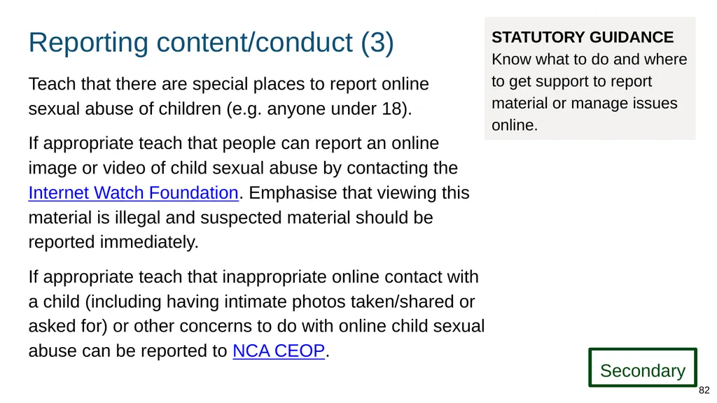 Teaching online relationships (primary), online - slide 82 of 104