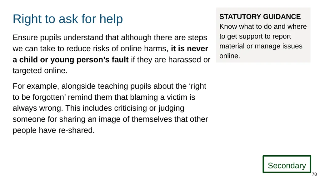 Teaching online relationships (primary), online - slide 78 of 104