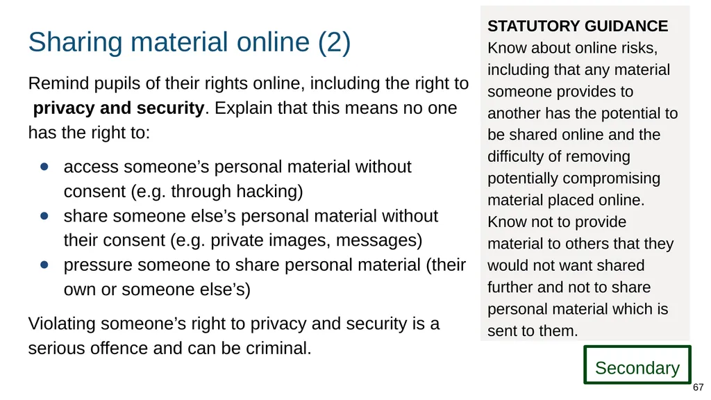 Teaching online relationships (primary), online - slide 67 of 104