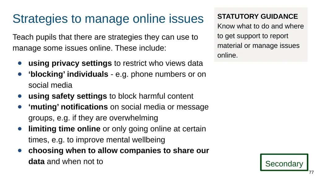 Teaching online relationships (primary), online - slide 77 of 104