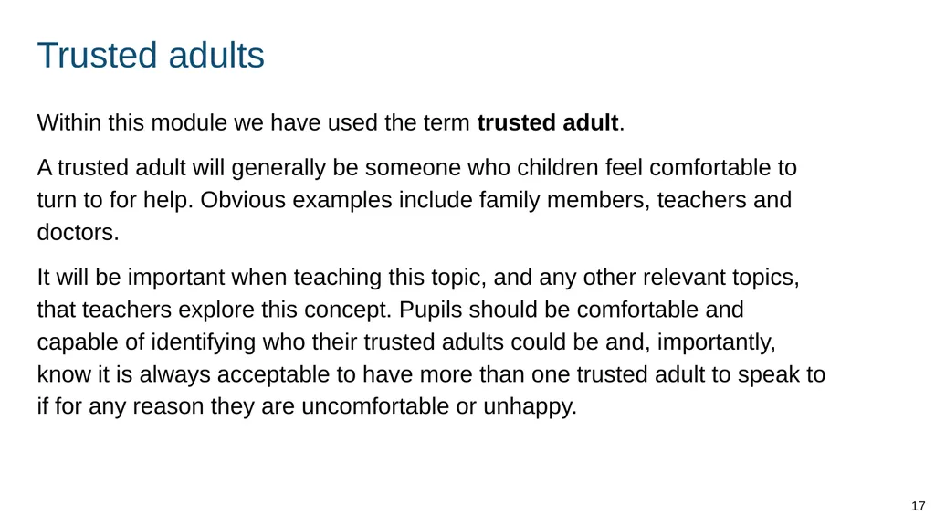 Teaching online relationships (primary), online - slide 17 of 104
