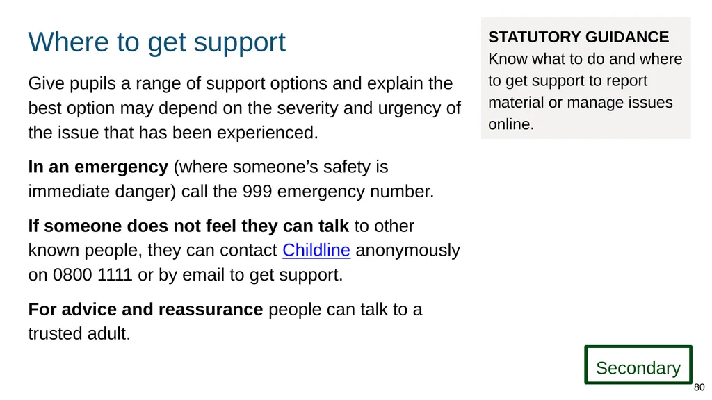 Teaching online relationships (primary), online - slide 80 of 104