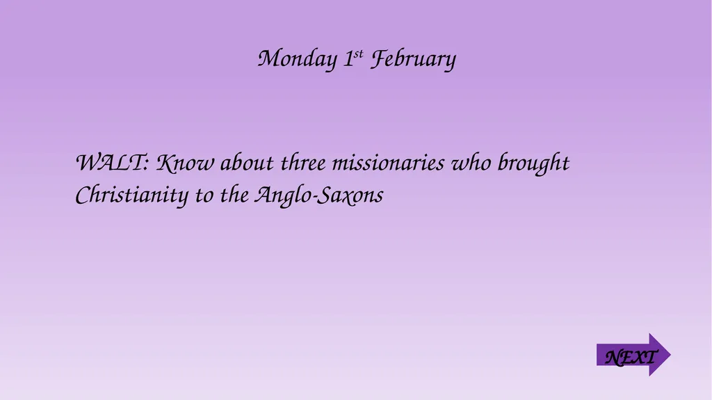 WALT: Know about three missionaries who brought - slide 1 of 10