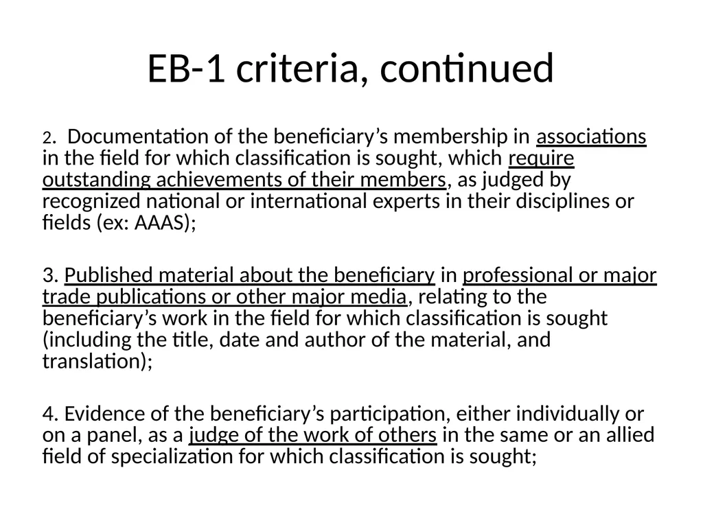 Visa Options for Artists and Professional Workers: - slide 48 of 71