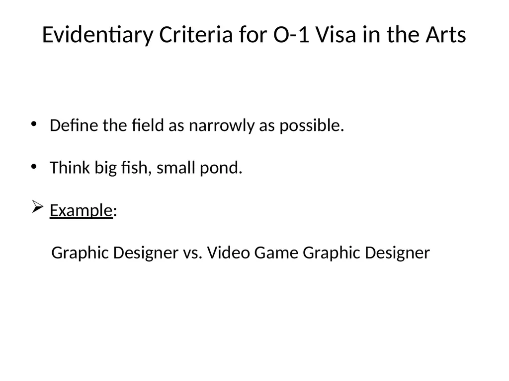 Visa Options for Artists and Professional Workers: - slide 29 of 71