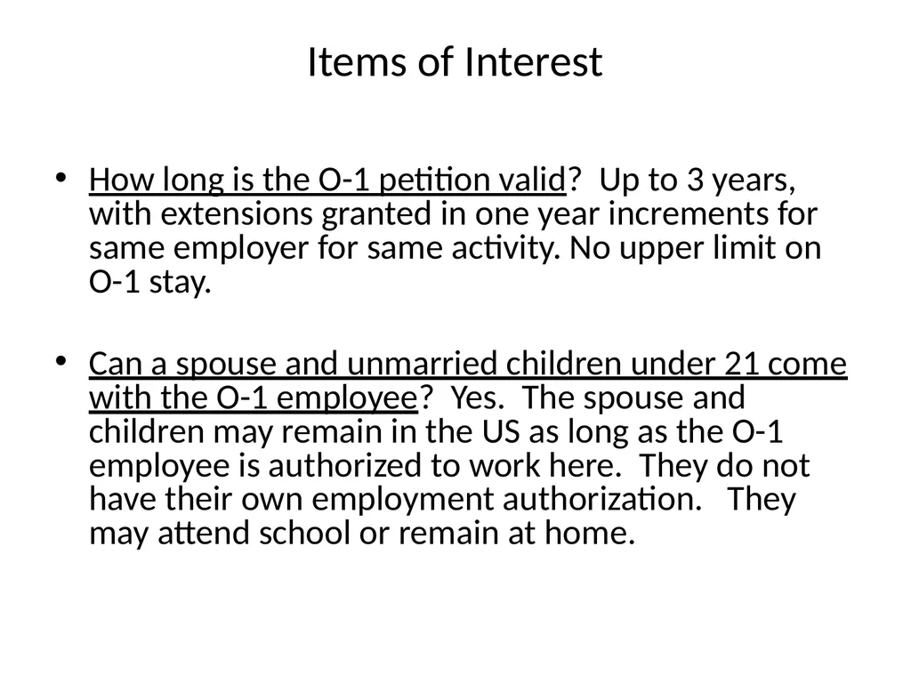 Visa Options for Artists and Professional Workers: - slide 34 of 71