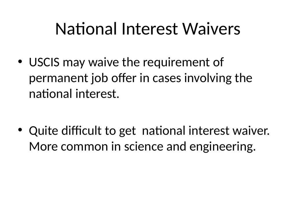 Visa Options for Artists and Professional Workers: - slide 68 of 71