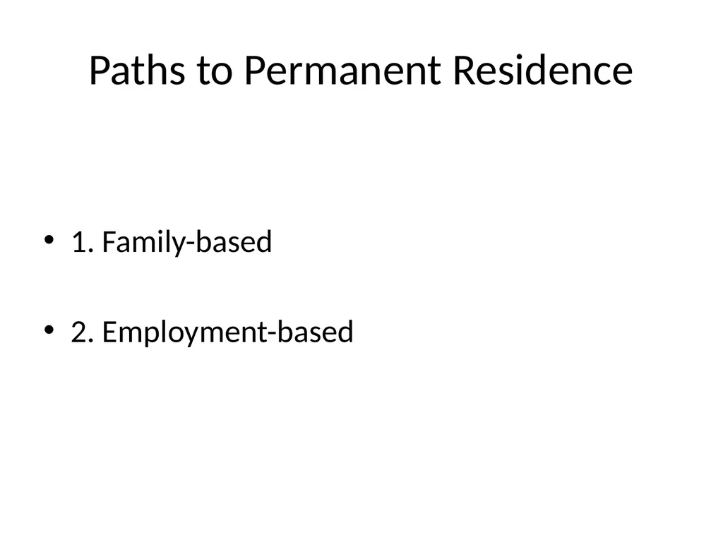 Visa Options for Artists and Professional Workers: - slide 42 of 71