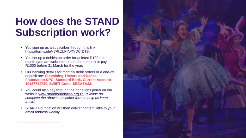 An invitation to dance with us, to keep the - slide 11 of 13