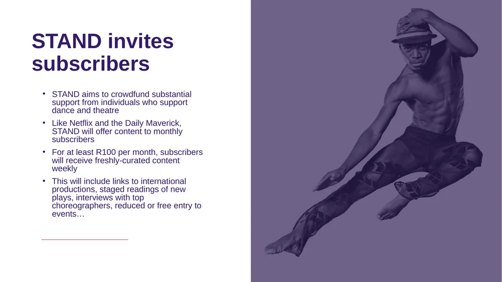 An invitation to dance with us, to keep the - slide 9 of 13