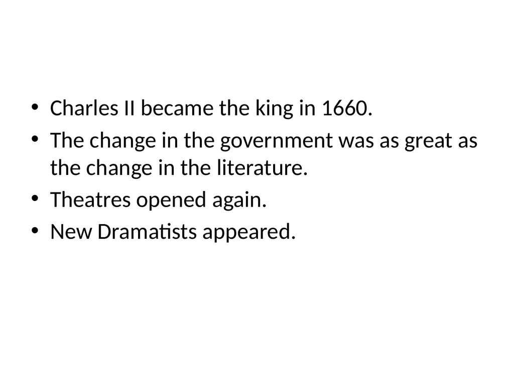 Restoration Drama and Prose Betül ALTAŞ Charles II - slide 2 of 12