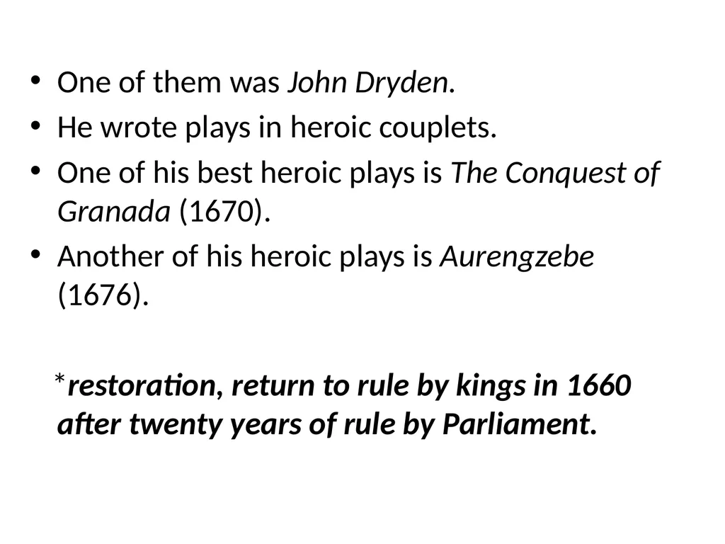 Restoration Drama and Prose Betül ALTAŞ Charles II - slide 3 of 12