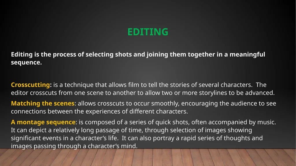 Film Analysis THE SHAWSHANK REDEMPTION – frank - slide 10 of 19