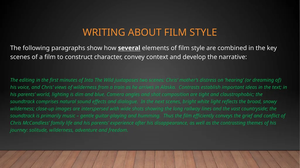 Film Analysis THE SHAWSHANK REDEMPTION – frank - slide 12 of 19