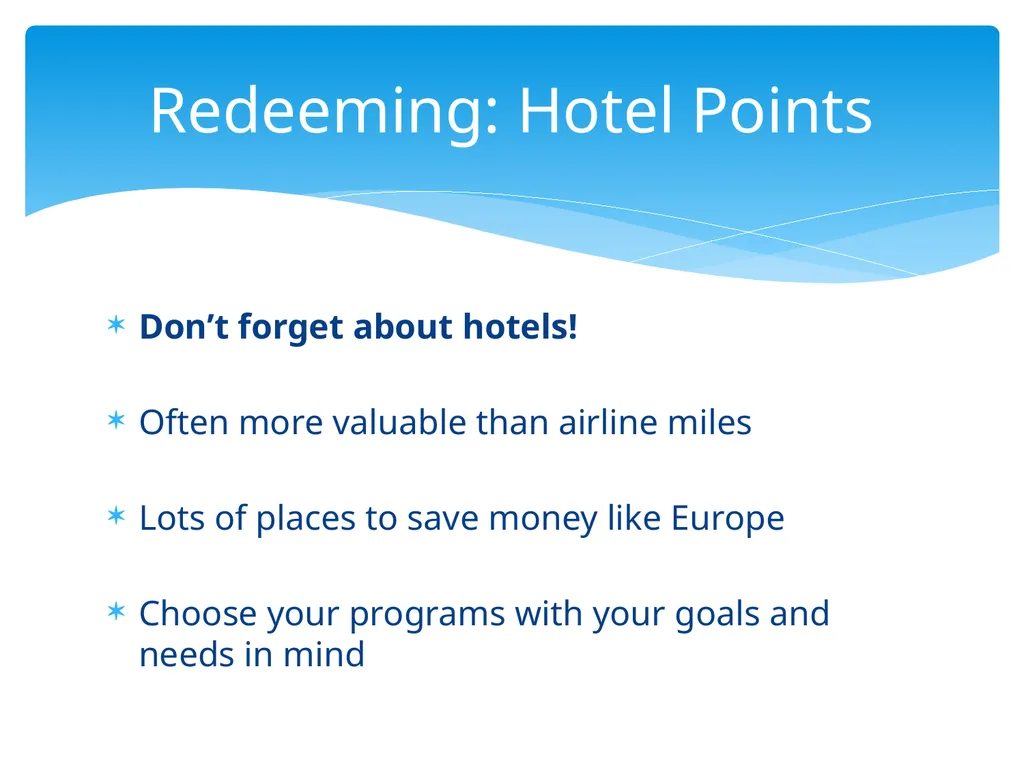 Beating The System: Travel Points Pointers With - slide 25 of 30