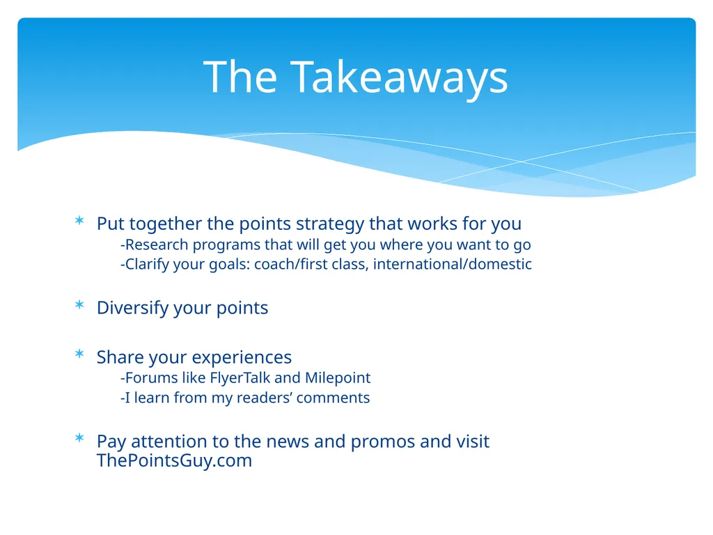 Beating The System: Travel Points Pointers With - slide 30 of 30