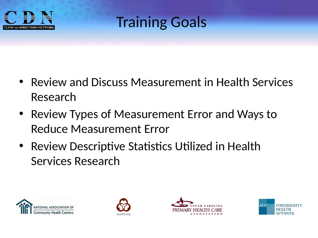 Session 4: Measurement, Measurement Error, and - slide 4 of 32
