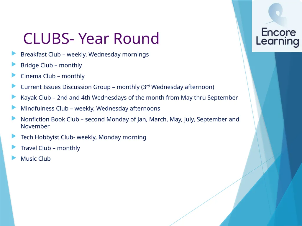 What Is Encore Learning? Presentation to - slide 6 of 10