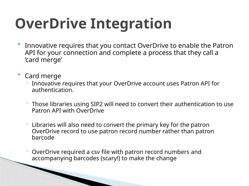 Encore 4.4 with OverDrive Integration Barb Jarvis, - slide 12 of 18