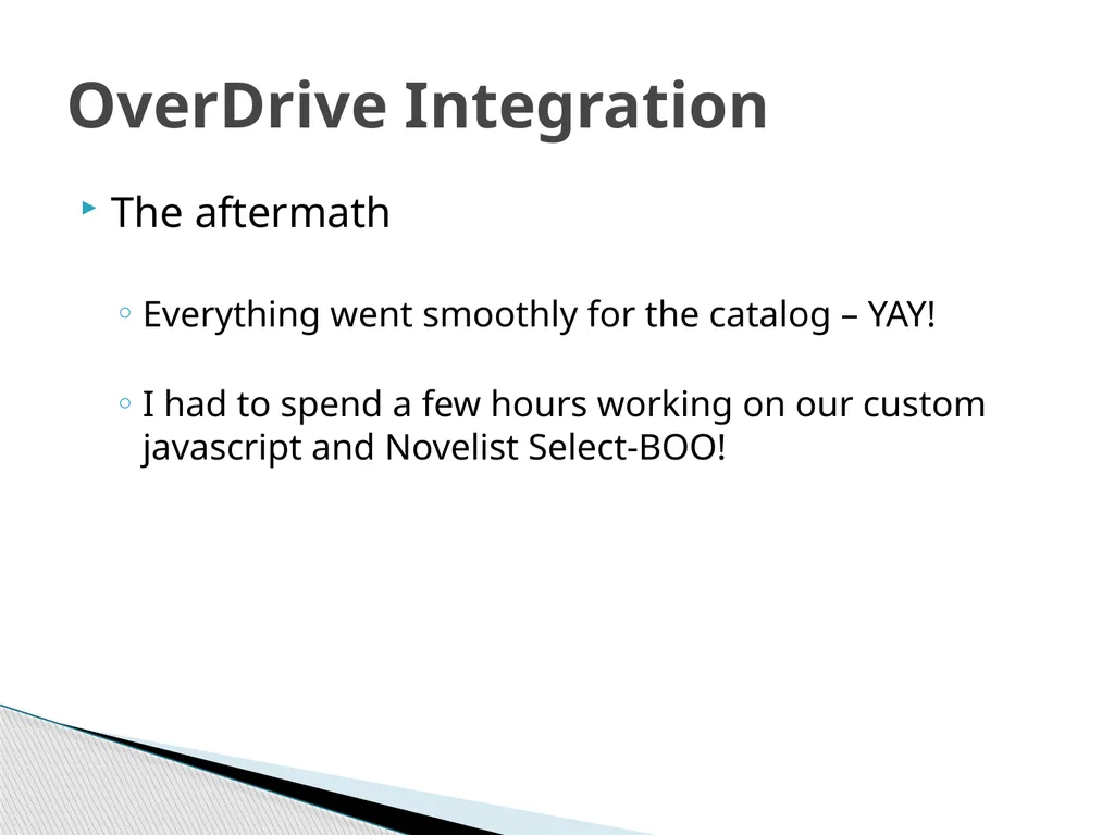 Encore 4.4 with OverDrive Integration Barb Jarvis, - slide 16 of 18