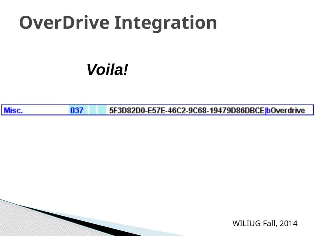 Encore 4.4 with OverDrive Integration Barb Jarvis, - slide 11 of 18