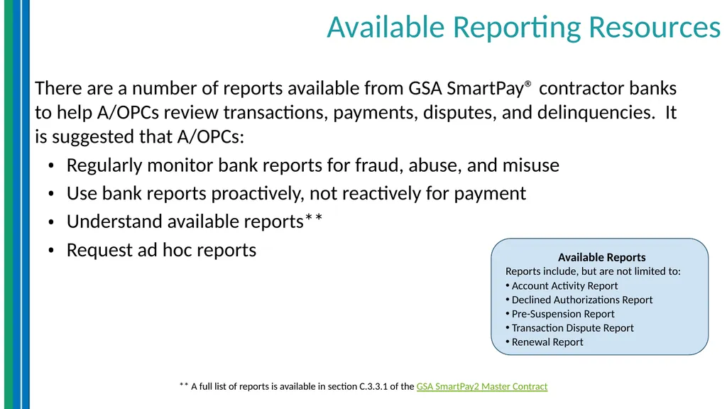 Travel Management Essentials GSA SmartPay® Erin - slide 33 of 40