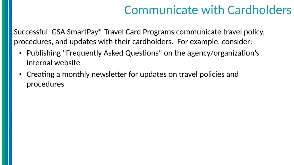 Travel Management Essentials GSA SmartPay® Erin - slide 27 of 40