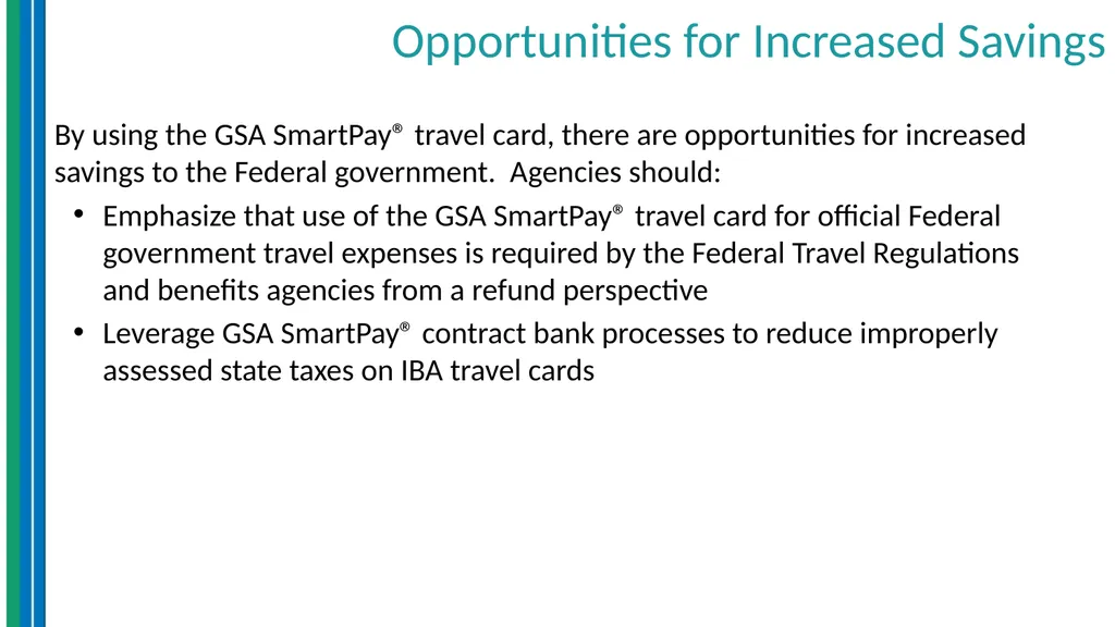 Travel Management Essentials GSA SmartPay® Erin - slide 28 of 40