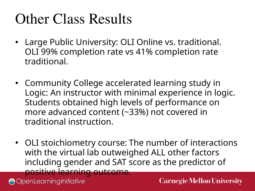 Overview: OLI Norman Bier @NormanBier John - slide 11 of 18