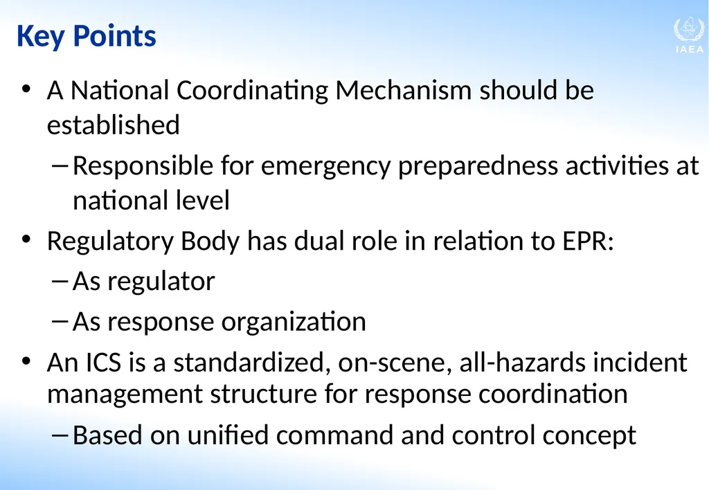 Roles and Responsibilities in Emergency - slide 25 of 28