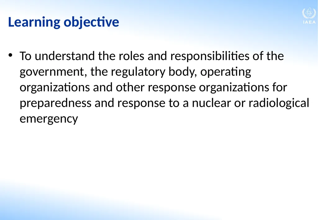 Roles and Responsibilities in Emergency - slide 2 of 28