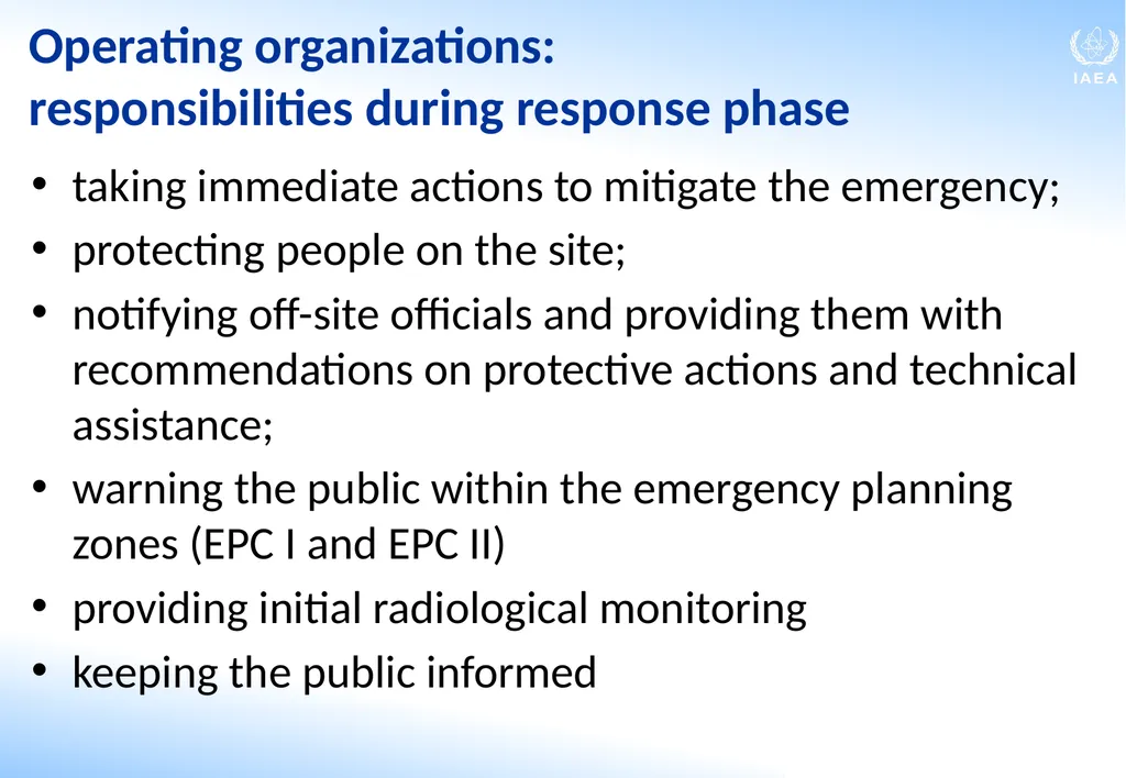 Roles and Responsibilities in Emergency - slide 17 of 28