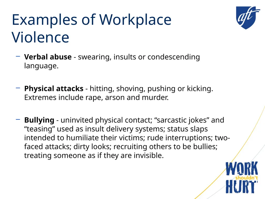 Workplace Violence “This material was produced - slide 5 of 10