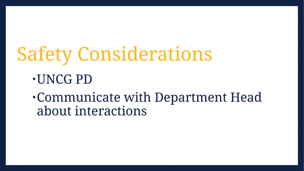 Disruptive Behavior in the Classroom UNCG Dean of - slide 9 of 10