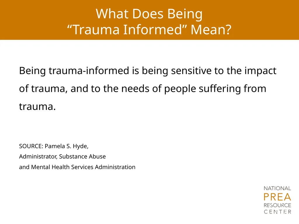 Module 4: Trauma and Victim Responses: - slide 3 of 32