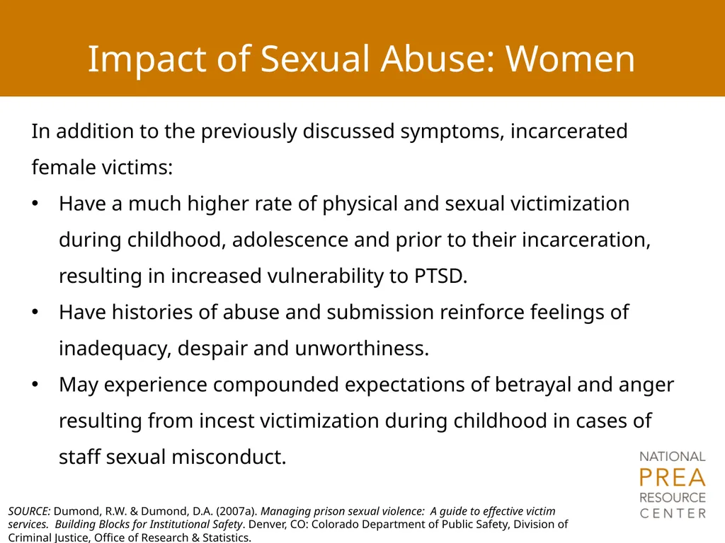 Module 4: Trauma and Victim Responses: - slide 22 of 32