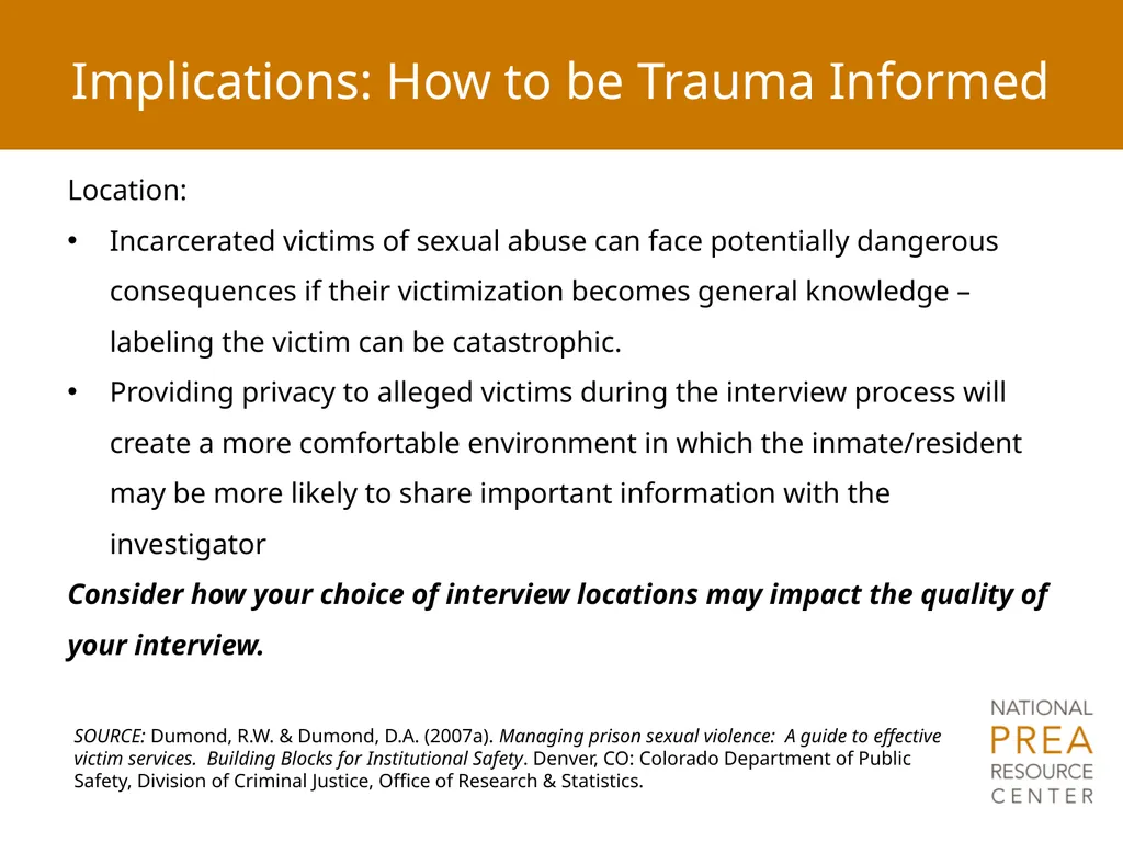 Module 4: Trauma and Victim Responses: - slide 28 of 32