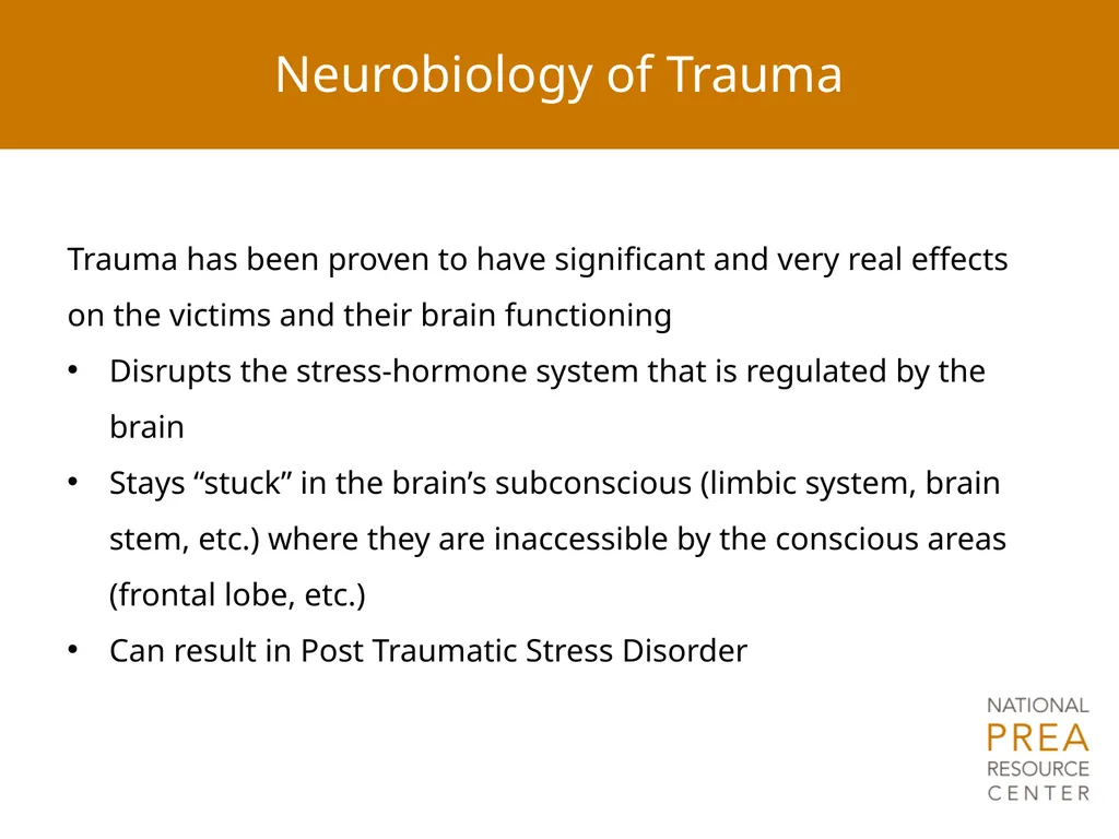 Module 4: Trauma and Victim Responses: - slide 6 of 32