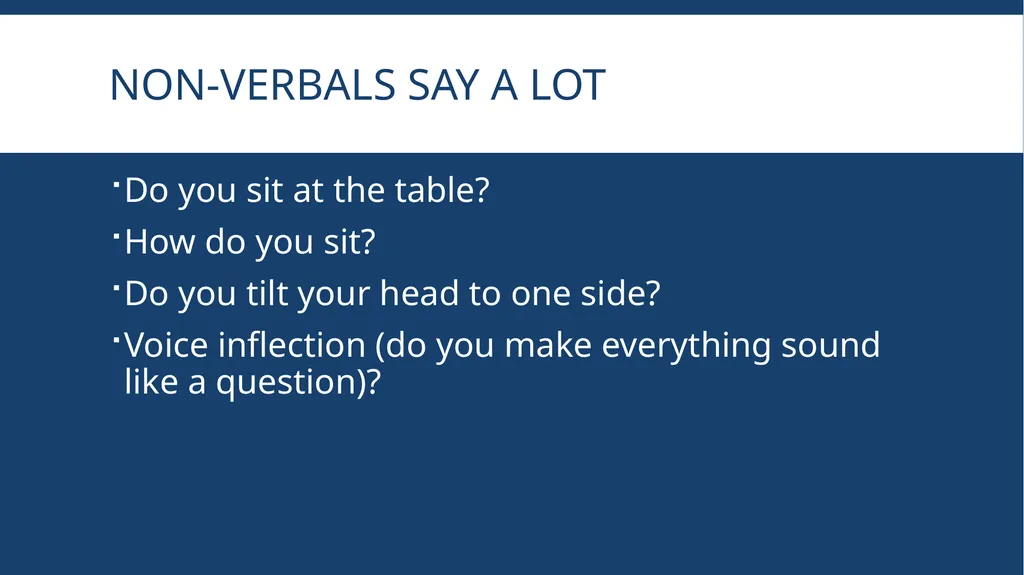 Communication (or Not) Using Your Communication - slide 19 of 22