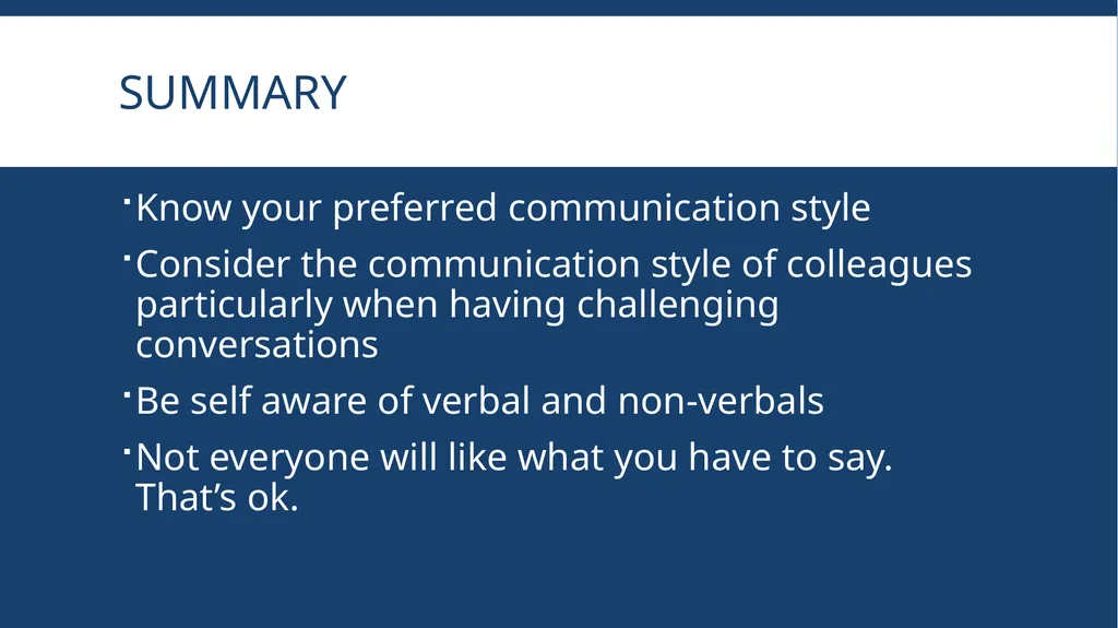 Communication (or Not) Using Your Communication - slide 21 of 22