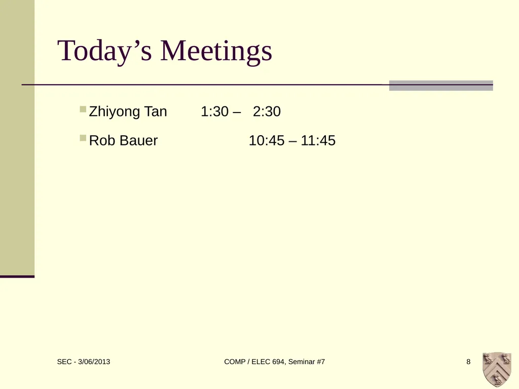 ELEC 694 COMP 694 Storage Scott Cutler - slide 8 of 10